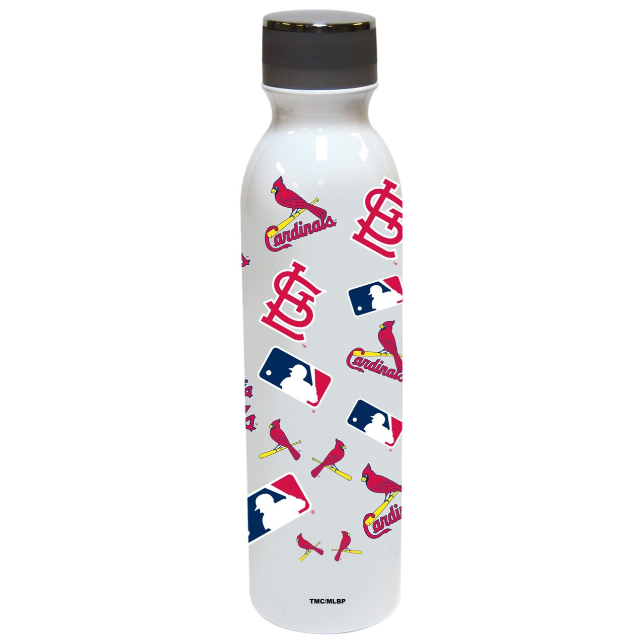 The Memory Company 9.75" White and Red MLB St. Louis Cardinals Water Bottle 24 oz.